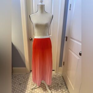 Maje Ombré Pleated Skirt